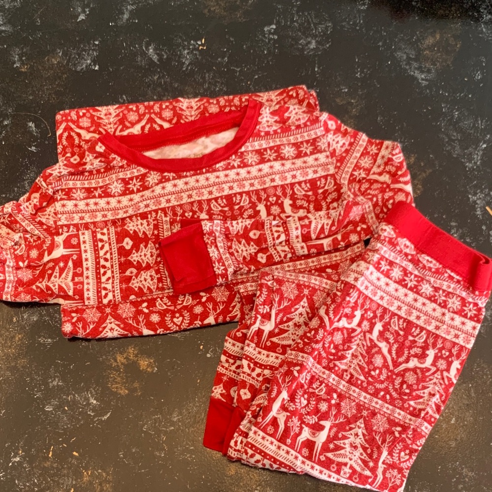 Little Sleepies Festive Red and White Pajama Set